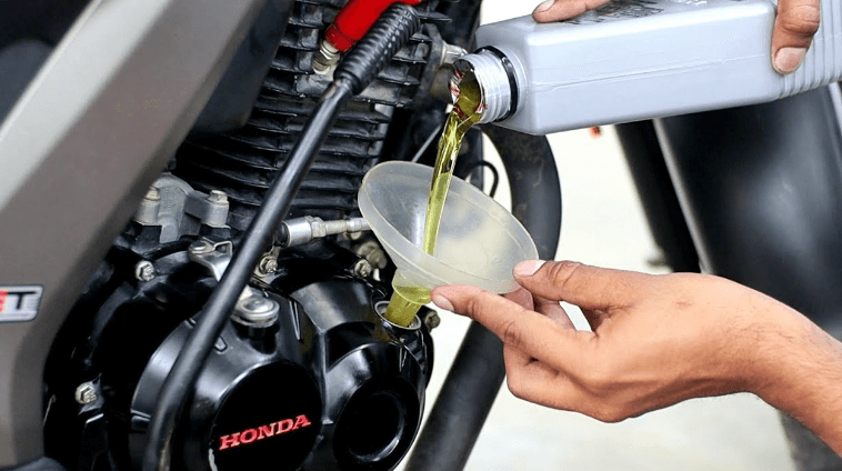 change motorcycle oil