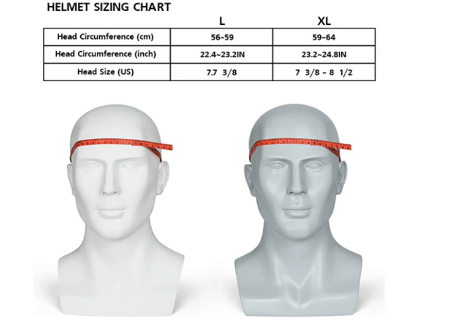 measure helmet size